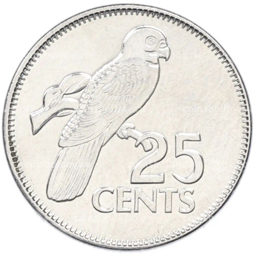 Монета 25 центов 2012 года Сейшелы