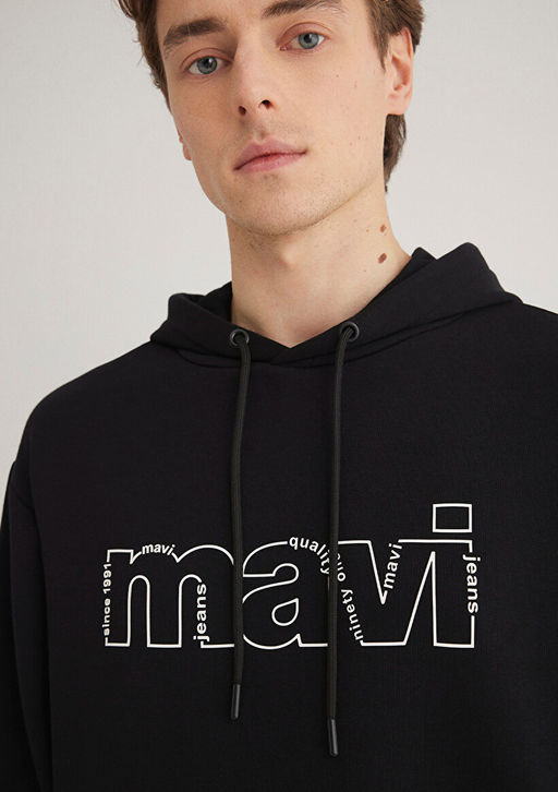 Mavi Logo Bask?l? Siyah Sweatshirt  фото 6