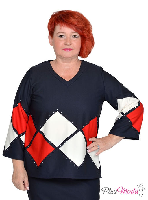 Туника Модель №1720 размеры 44-84 - Plusmoda фото 2