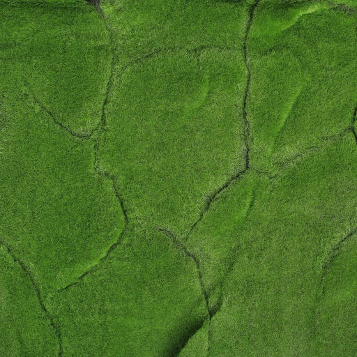 Мох искусственный, декоративный, полотно 1×1 м, рельефный, горный, зелёный, Greengo