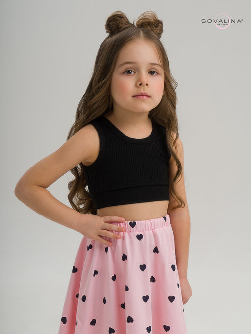 Костюм Мальвина КТ черный-черные сердечки - Sovalina фото 30