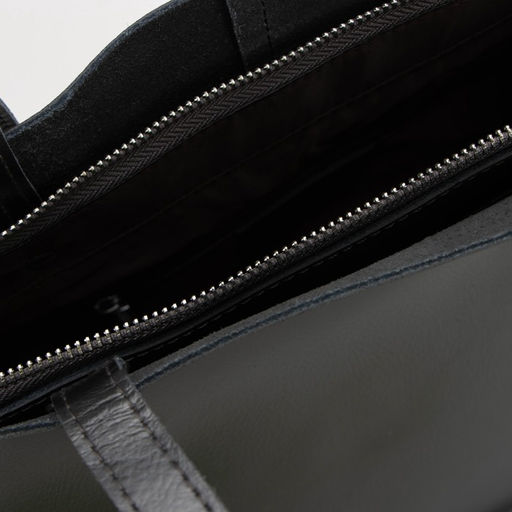 Сумка-тоут на молнии, наружный карман, цвет графит - Simaland фото 3