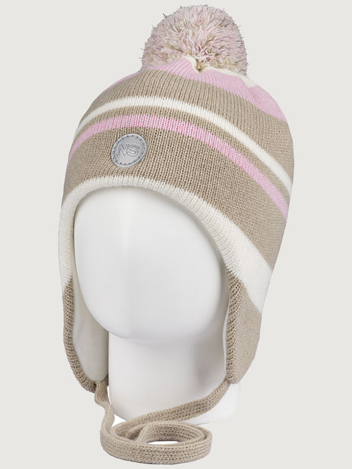 Шапка 11з15425 беж/светло-розовый