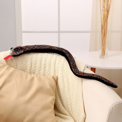 Мягкая игрушка Змея, 80 см, светлая полоска - Simaland фото 2