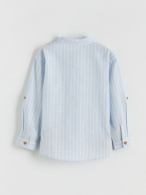 Uzun Kollu ?izgili Erkek ?ocuk G?mlek