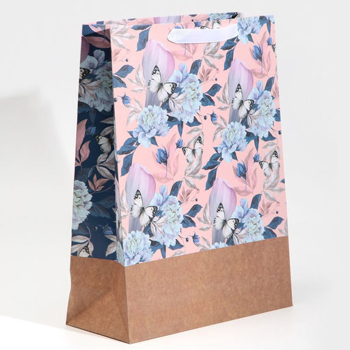 Пакет крафтовый горизонтальный Живи мечтой, L 31 40 11,5 см - Дарите счастье фото 9