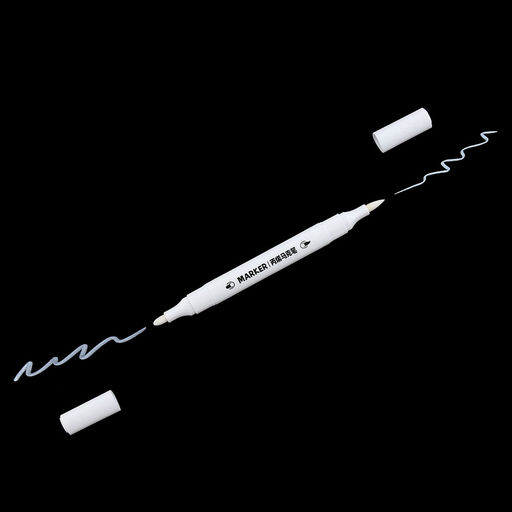 Маркер для рисования "Творчество" акриловый, на водной основе, смываемый, двойной нейлоновый наконечник: твердый и мягкий - кисточка, треугольная форма, с номером, набор 24шт, в пластмассовом кейсе с ручкой 21х16,6х3,2см (Китай)