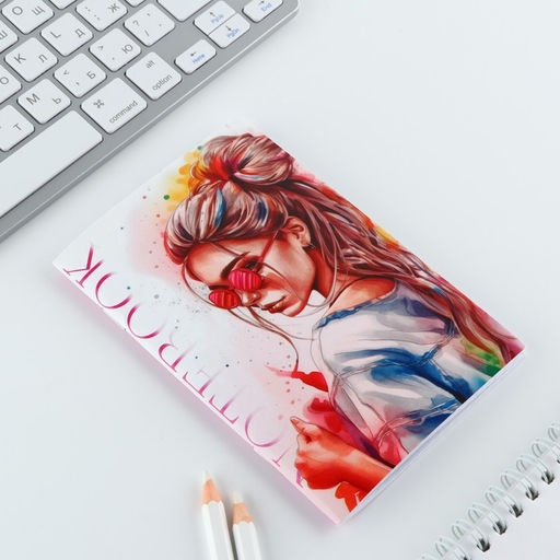 Цена за 4 шт. МИКС блокнотов А6, 32 листа Девушки - Artfox фото 4