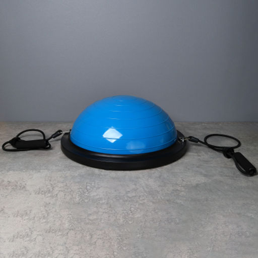 Полусфера балансировочная BOSU 46см Woohooo Drops эспандер, насос/ синий / B46Dr-B/ уп5 - ГалеонТрейд фото 5