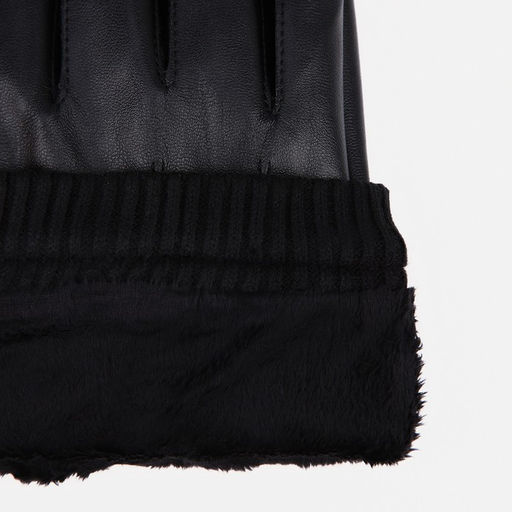 Перчатки мужские, безразмерные, с утеплителем, цвет чёрный - Simaland фото 3