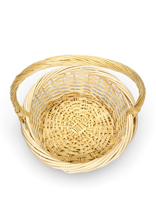 Корзина плетёная для хранения, лоза, светлая, набор 3 шт.