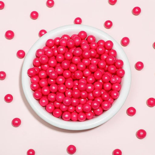 Посыпка кондитерская в кондитерской глазури Жемчуг Малиновый 6-8 мм 50 г - Simaland фото 2