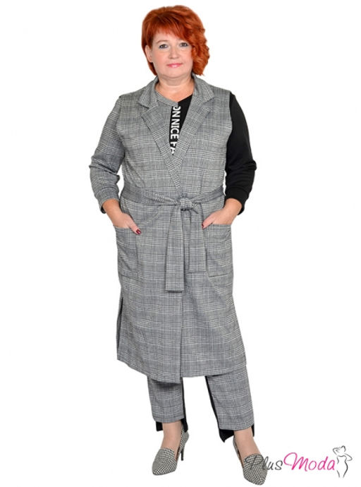 Жакет-дубленка Модель №1385 размеры 44-84 - Plusmoda фото 24