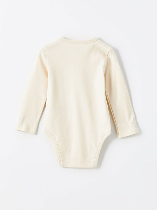 Bisiklet Yaka Uzun Kollu Basic Erkek Bebek ??t??tl? Body - Waikiki фото 2