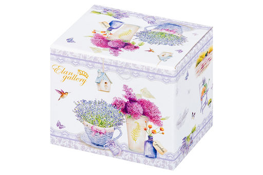 Кружка 170 мл 10,5*8*7,5 см Лаванда NEW BONE CHINA - Elan gallery фото 6
