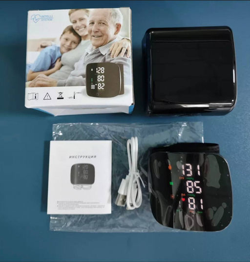 Тонометр автоматический электронный на запястье черный (3214)