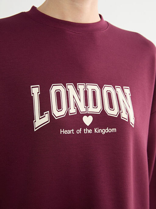 London Bask?l? Soft Touch Kad?n Sweatshirt Tunik