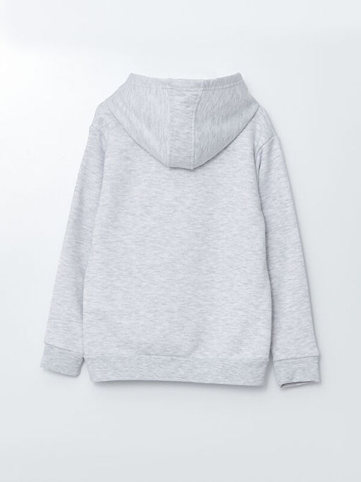 Kap??onlu Basic Uzun Kollu Erkek ?ocuk Sweatshirt - Waikiki фото 2