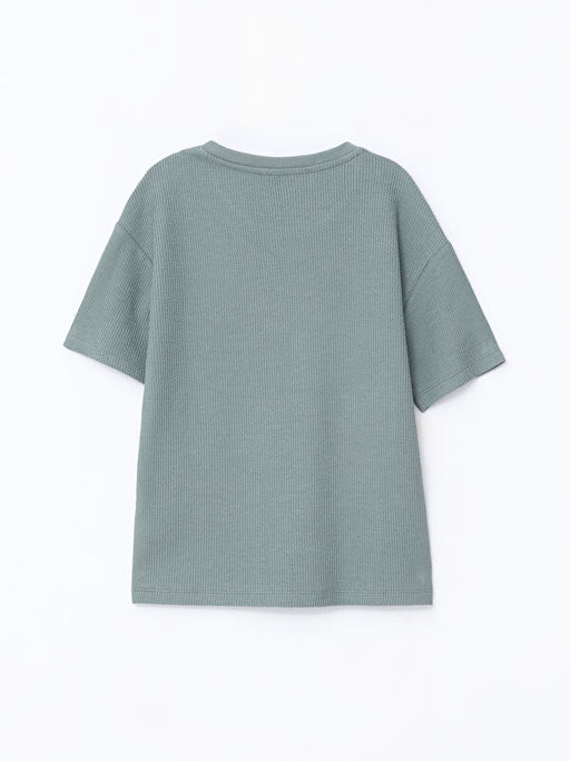 Bisiklet Yaka Basic K?sa Kollu Erkek ?ocuk Ti??rt - Waikiki фото 2