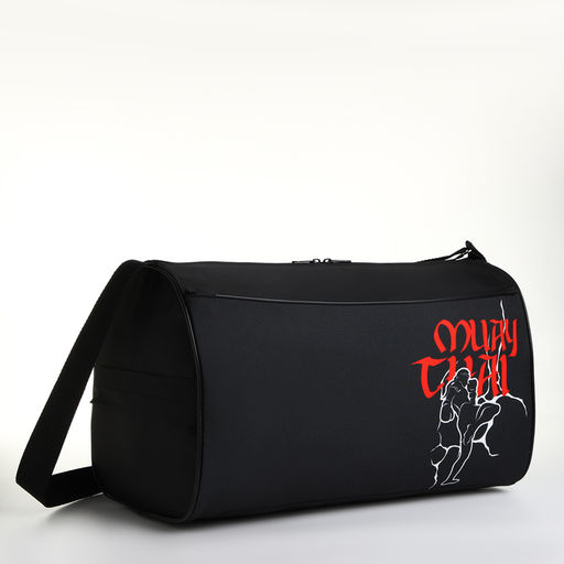 Сумка спортивная на молнии, наружный карман, цвет чёрный - Simaland фото 3