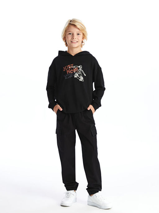 Beli Lastikli Erkek ?ocuk Kargo Jogger Pantolon