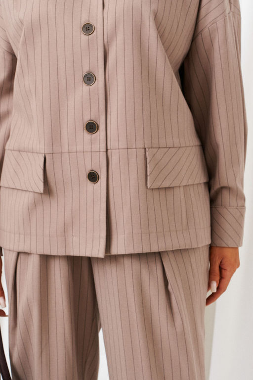 Костюм Beautiful Free 6414 полоска капучино