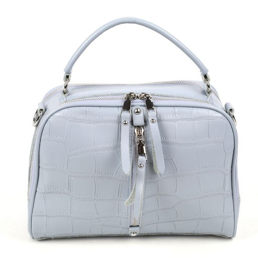 Женская кожаная сумка через плечо под крокодила 0171-8 - Cidirro фото 2