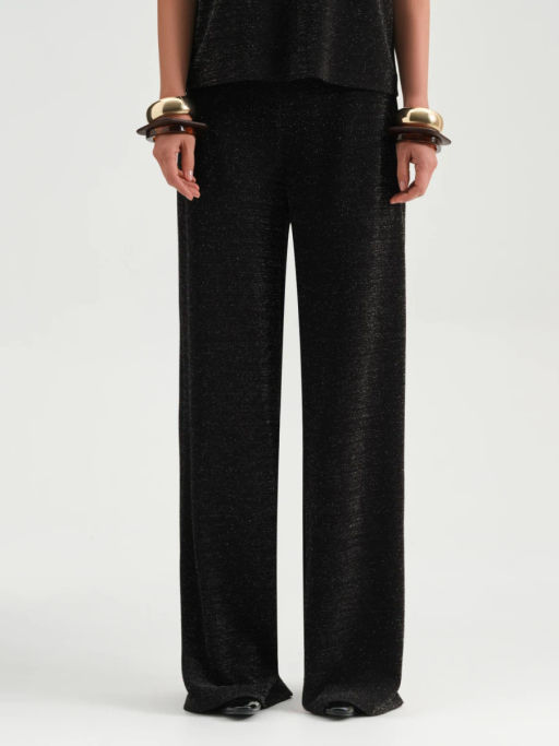 Прямые трикотажные брюки # Новый год