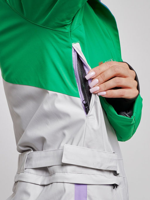 Горнолыжный комбинезон женский зимний зеленого цвета 2326Z - Mtforce фото 17