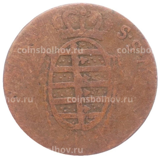 Монета 1 пфенниг 1822 года Саксен-Кобург-Заальфельд