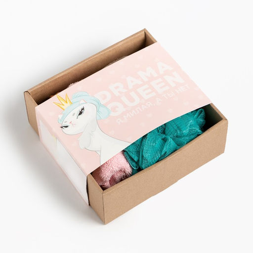 Подарочный набор Этель Drama queen, полотенце 30?60 см, мочалка, массажёр  фото 6