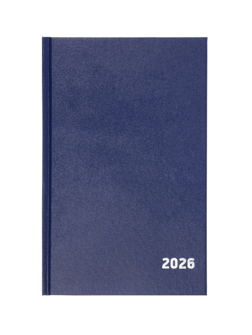 Ежедневник датированный Calligrata, А5, 2026, твёрдая обложка из бумвинила, 168 листов, синий