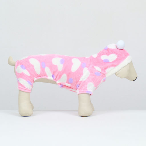 Комбинезон Любовь с капюшоном, размер S (ДС 25 см, ОГ 35 см, ОШ 25 см), розовый - Simaland фото 13