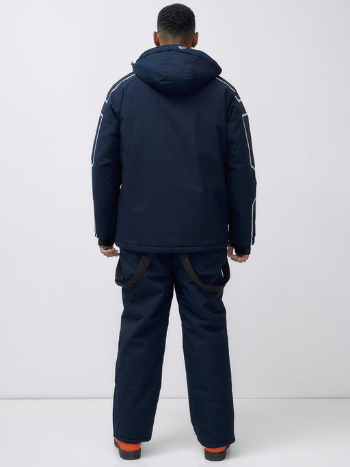 Горнолыжный костюм мужской зимний темно-синего цвета 390TS - Leifensh фото 10