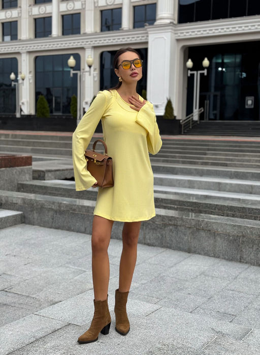 Платье AURA 3306-176 сливочное масло