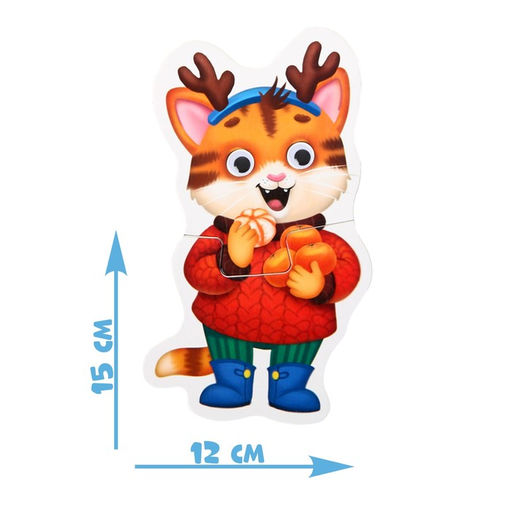 Макси-пазлы с глазками Новый год - Puzzle time фото 2