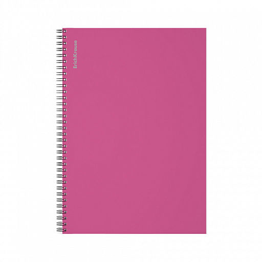 Цена за 12 шт. Тетрадь общая ученическая на спирали ErichKrause Neon, А4, 120 листов, клетка, ламинация глянцевая, структурное тиснение лён  фото 14