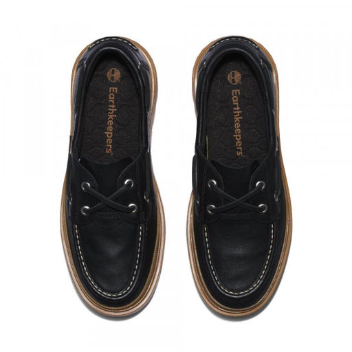 Женские мокасины Timberland Ray City Boat Shoe 2 Eye черные  фото 2