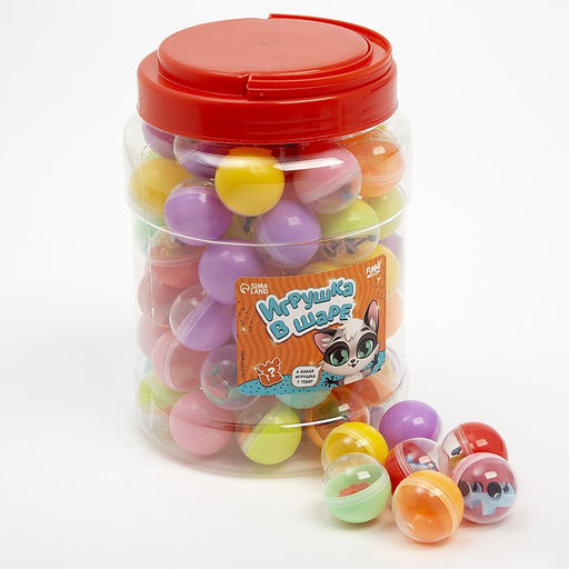 Цена за 30 шт. Игрушка - сюрприз Енотик, в банке, 30 шт., МИКС - Funny toys фото 2