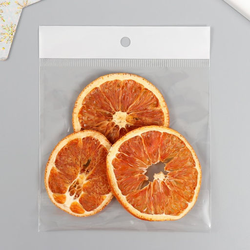 Цена за 2 шт. Декор для творчества "Сушеные апельсины"  цвет оранжевый, 5 см (набор 3 шт)