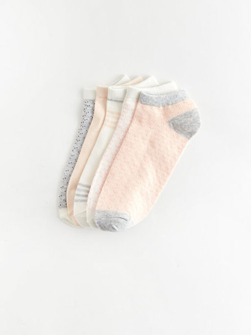 Desenli Kad?n Patik ?orap 5li