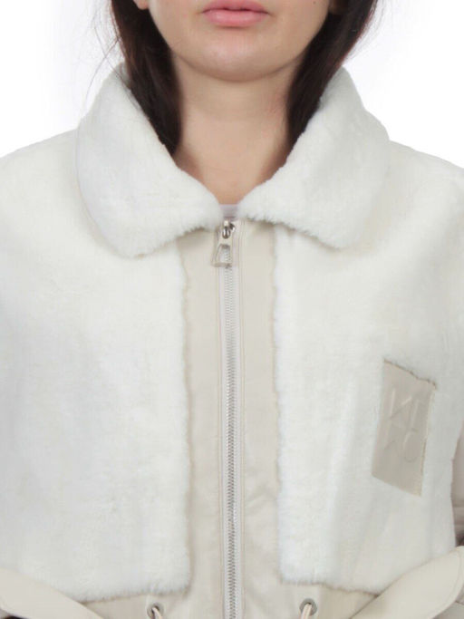 H24-223 LT. BEIGE Куртка демисезонная женская (100 гр. холлофайбер) - Fashion фото 4