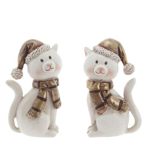 Фигурка декоративная "Кошка", L5 W4 H9 см, 2в.