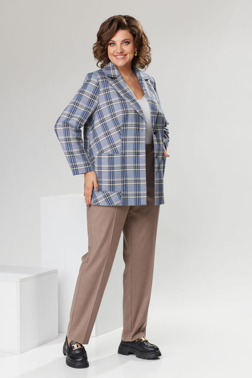 Костюм Romanovich Style 2-2566 голубой/кэмел фото 7