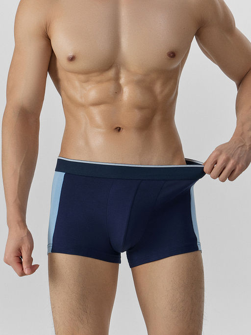 Цена за 2 штуки! Трусы боксеры мужские синие - Mark formelle фото 3