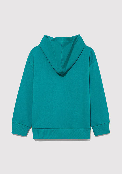 Mavi Logo Bask?l? Kapusonlu Yesil Sweatshirt  фото 2