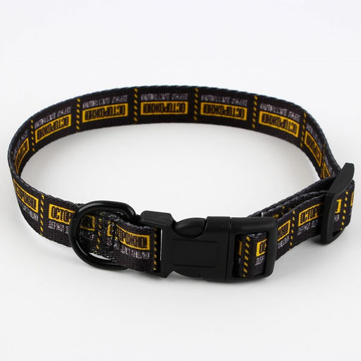 Ошейник Осторожно, застёжка - фастекс, 2 см 25-40 см - Пушистое счастье фото 3