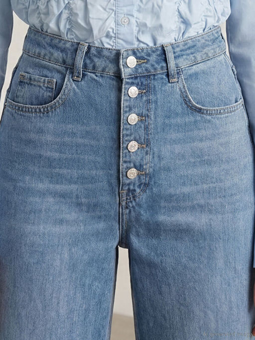 Wideleg Kad?n Jean Pantolon