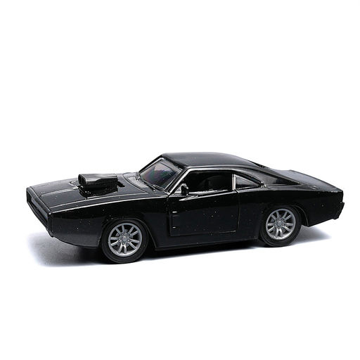 Чёрная инерционная машинка вид С die-cast , 1:32