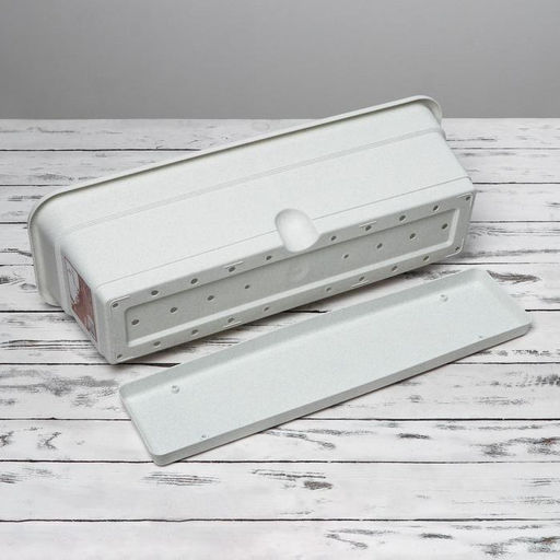 Ящик балконный для цветов, 12 л, 60×20×17 см, пластиковый, цвет мраморный